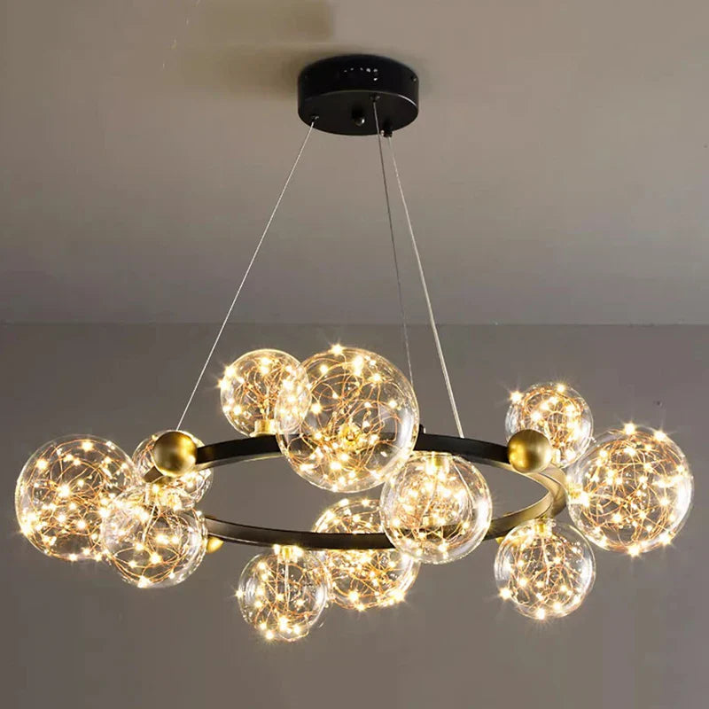 Decorbites™ Kristall-Leuchter: Moderne Treppen-Pendantlampe für Wohnzimmer, Innenbeleuchtung