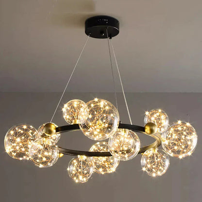 Decorbites™ Kristall-Leuchter: Moderne Treppen-Pendantlampe für Wohnzimmer, Innenbeleuchtung