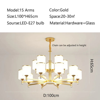 Decorbites™ Glasleuchter: Nordisch moderner LED-Hängeleuchter für Wohnzimmer und Schlafzimmer