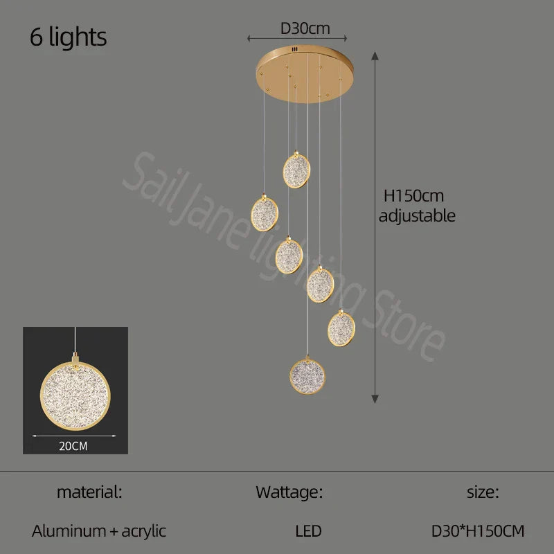 Decorbites™ Zweistöckige LED-Ring-Leuchter - Modernes nordisches Stil Wohnzimmerbeleuchtung