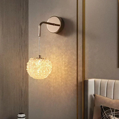 DecorBites™ Crystal Wall Lights Sconce for Bedroom Foyer Bedside Aisle.