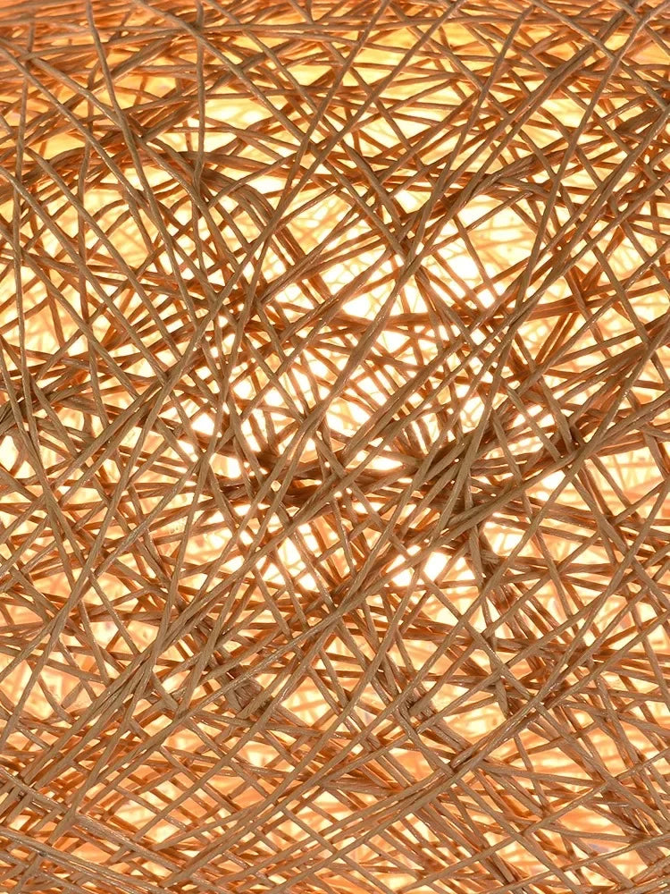 Hemp Rattan Sphere Pendant