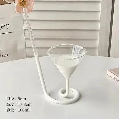 Decorbites™ Herz-Liebe-Glasbecher-Set - Paar-Becher, Vogel & Cocktail-Glas-Tee-Kaffee-Tasse