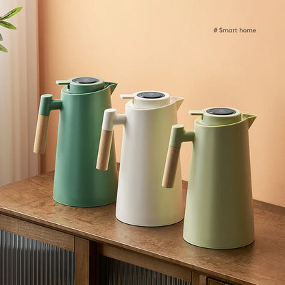 Decorbites™ Isolierkessel: Großkapazitäts-Thermobecher mit Ein-Knopf-Temperaturanzeige.