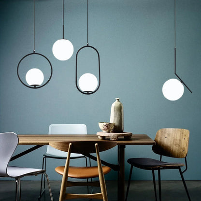 Decorbites™ Glas-Kugelleuchter LED Küchen Wohnzimmer Hängelampe