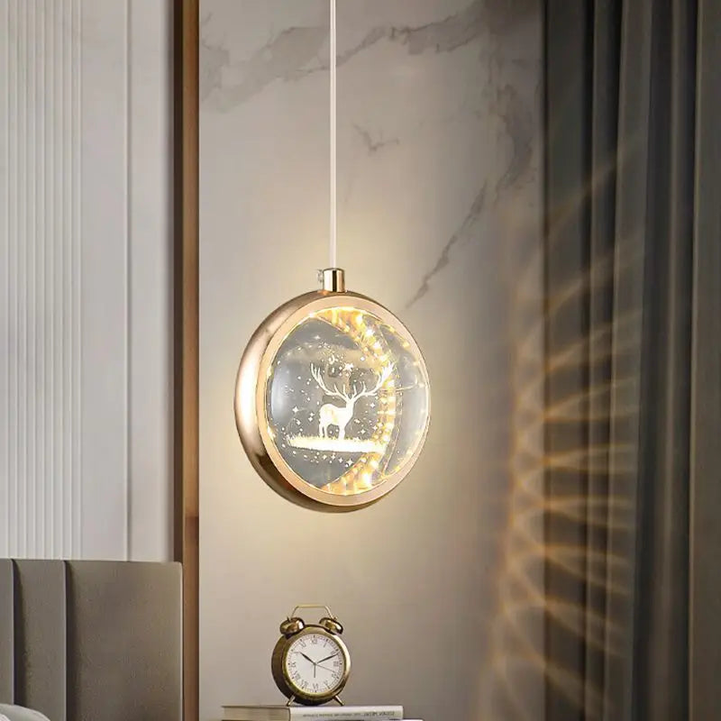 DecorBites™ Crystal Ball Chandelier - Luxury Pendant Light for Bedroom and Living Room