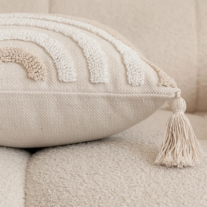 Decorbites™ Geometrisches Tufting-Beige-Graues Kissenbezug Nordischer Stil für Moderne Dekoration