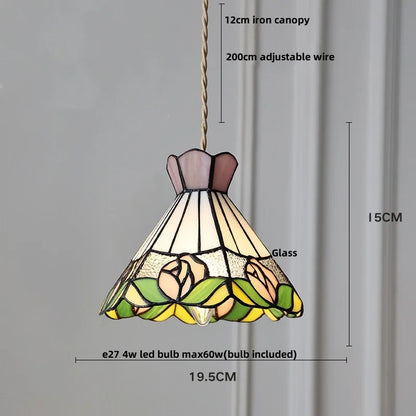 DecorBites™ Glass Brass Pendant Lamp Adjustable Wire LED Dining Room Kitchen Bar Balcony Decor