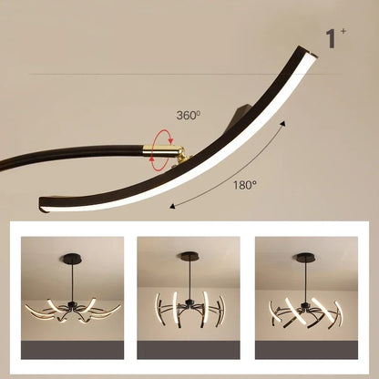 DecorBites™ LED Chandeliers for Modern Living Room Bedroom Study Kitchen Lighting