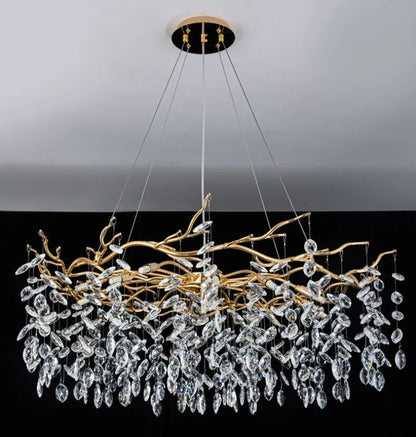 Decorbites™ Goldener Ast LED Deckenleuchter Moderner Wohnzimmer Pendelleuchte