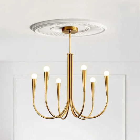 Decorbites™ Französischer Stil Schwarzes Anhängerleuchte Luxuriöse LED-Kronleuchter Raumdekoration