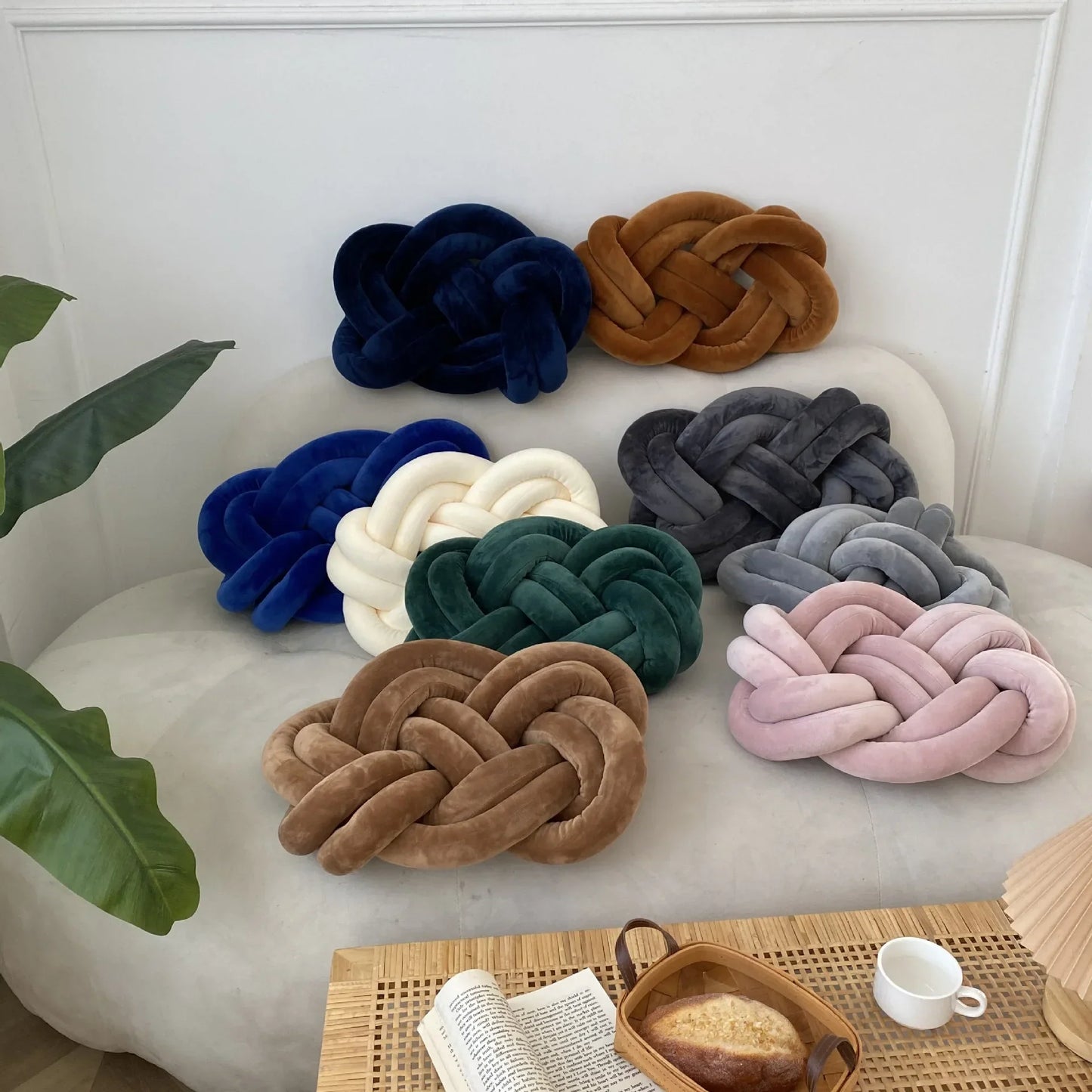 DecorBites™ Knotted Ring Throw Pillow Set