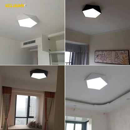 DecorBites™ Geometric LED Ceiling Lamp for Modern Spaces