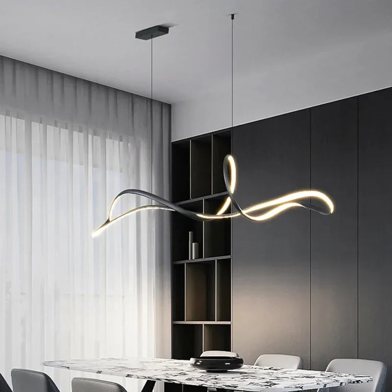Decorbites™ Gold Dine Anhängerleuchte für Wohnzimmerdekoration & Esstisch | Nordische LED-Kronleuchter-Armaturen