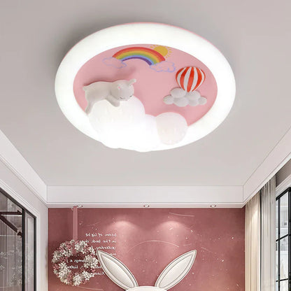 Decorbites™ Kinder-Deckenleuchte: Minimalistische Rosa-Blaue Lampe für Schlafzimmer oder Wohnzimmer