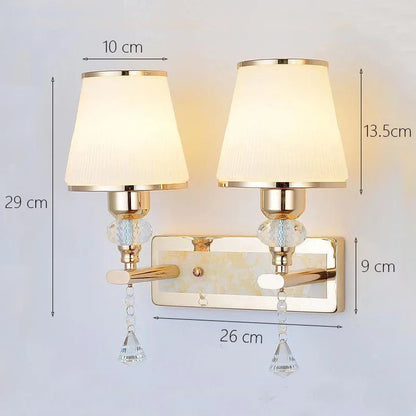 DecorBites™ Crystal Bedside Wall Sconce - Modern Minimalist LED Wall Light - 12W E14