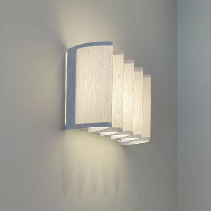 Decorbites™ Japanisches Stoff-LED-Wandleuchte für Hotel-Wohnzimmer, Schlafzimmer, Retro-Wandleuchten