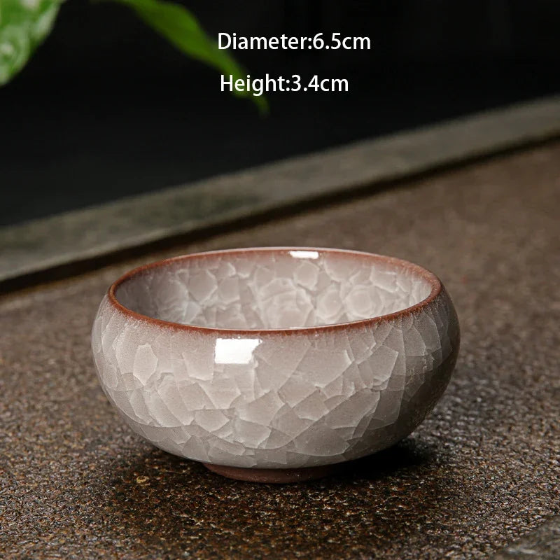 Decorbites™ Eis-Knackende Keramik-Tee-Tasse Espresso-Kaffee Kung-Fu-Teetasse Süße Tasse