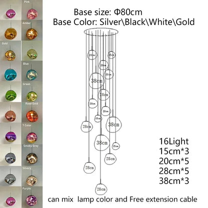Nordic Lava Acrylic Pendant Light