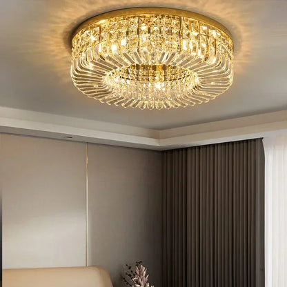 Decorbites™ Gold Kristall-Deckenleuchter - Moderne LED-Pendantbeleuchtung für Wohn- und Esszimmer