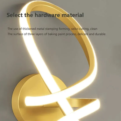 Decorbites™ Gold Nordic LED Wandlampe für Schlafzimmer, minimalistischer Eingangsbereich und Flur