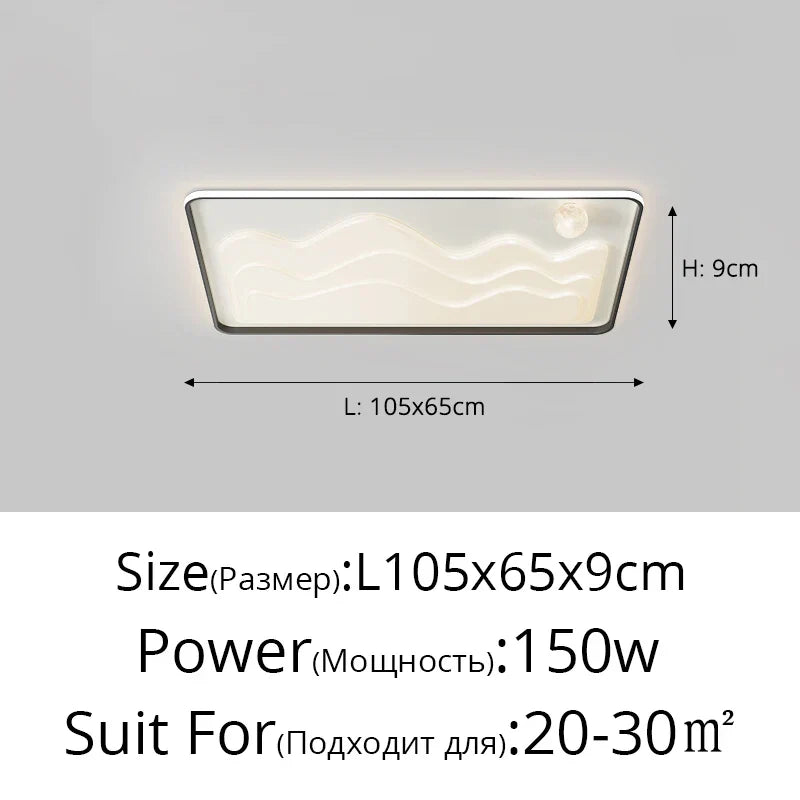 White Modern LED Chandelier