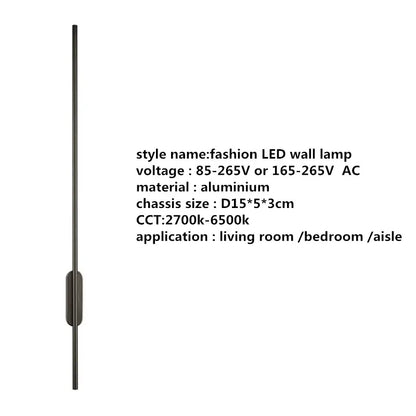 DecorBites™ Linear Tube LED Wall Lamp for Modern Interior Decor