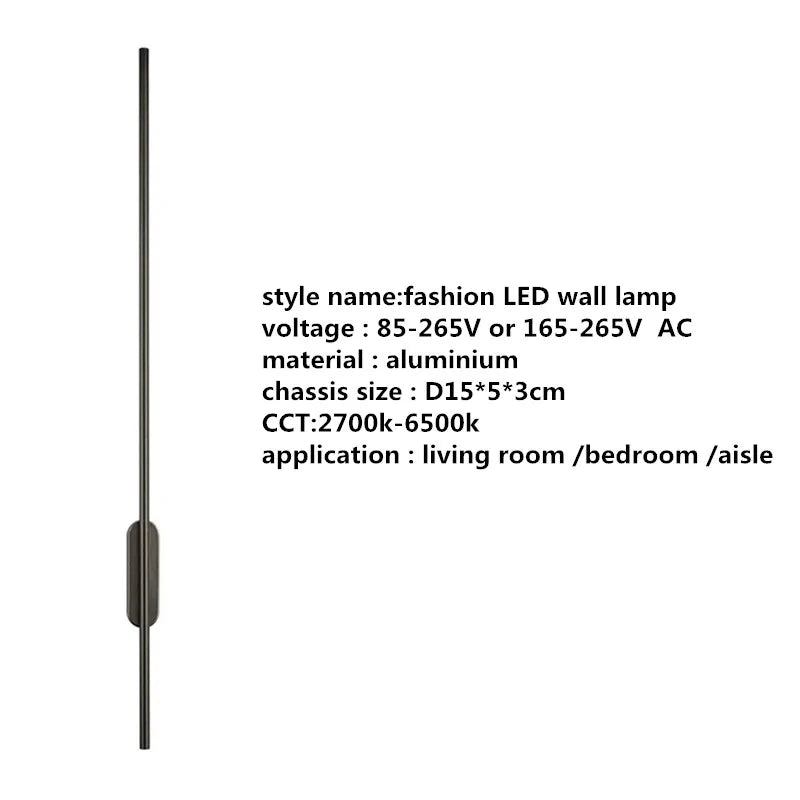 Black Tube Wall Lamp
