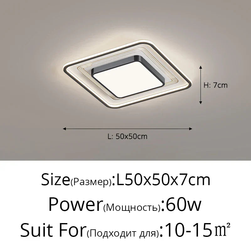 Decorbites™ LED-Deckenleuchte mit Fernbedienung für Dimmen für modernes nordisches Heimdekoration