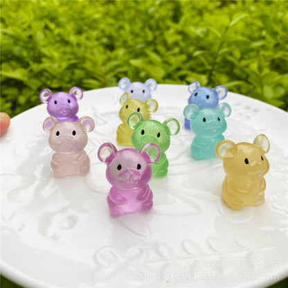 Decorbites™ Kawaii-Miniatur-Tierfiguren für die Wohnraumausstattung und Bücherregenzubehör
