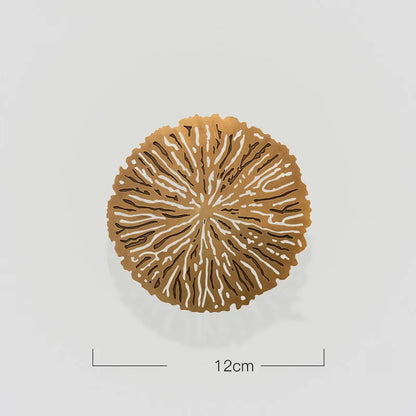 DecorBites™ Gold Coral Carp Lotus Leaf Fish Wall Decor Ornaments