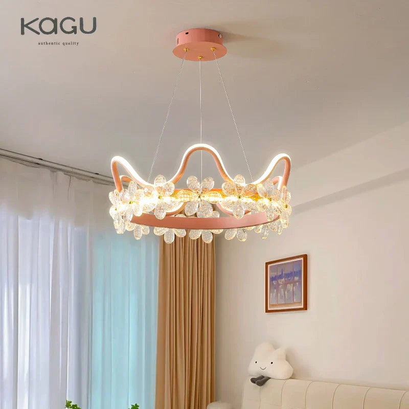 Decorbites™ Kristallblumenring-Leuchter für modernes Wohn- und Schlafzimmer