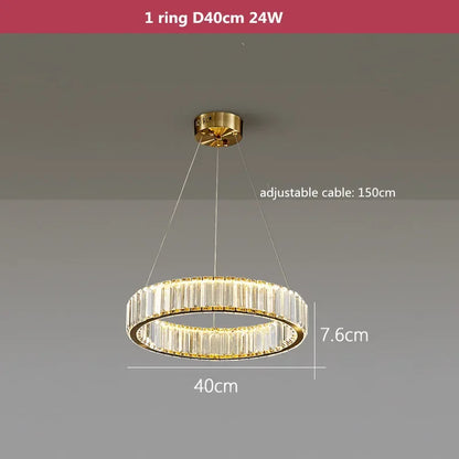 Decorbites™ Kristall-LED-Kronleuchter: Moderne Stahl-Hängeleuchte für luxuriöse Eingangshalle-Dekoration