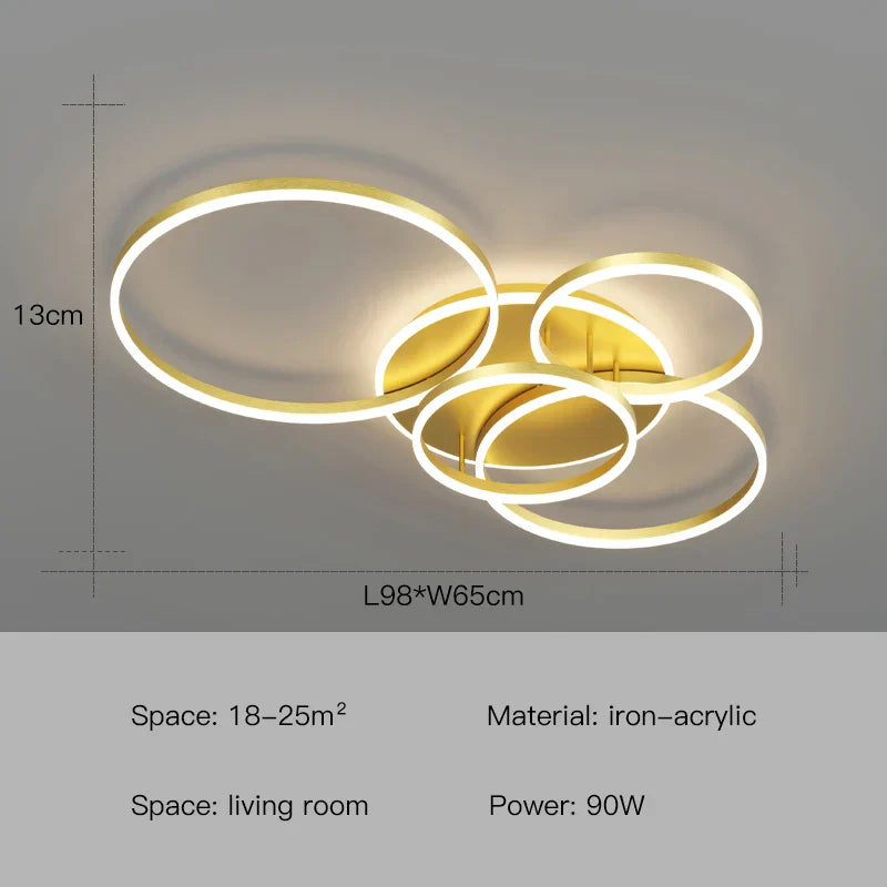 Decorbites™ LED-Deckenleuchter-Ringe Pendelleuchte - Minimalistische Heimbeleuchtung