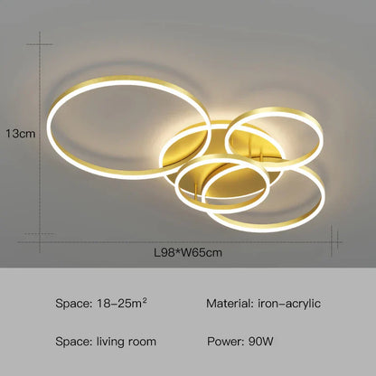 Decorbites™ LED-Deckenleuchter-Ringe Pendelleuchte - Minimalistische Heimbeleuchtung