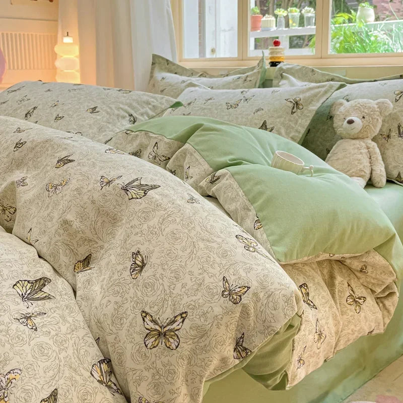 DecorBites™ Cozy Cotton Bedding Set: 160X210cm Quilt Cover for Adults, Warm & Soft Duvet Cover