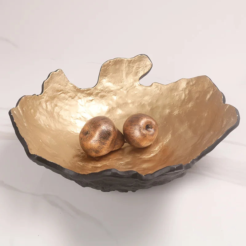 Gold Resin Fruit Tray