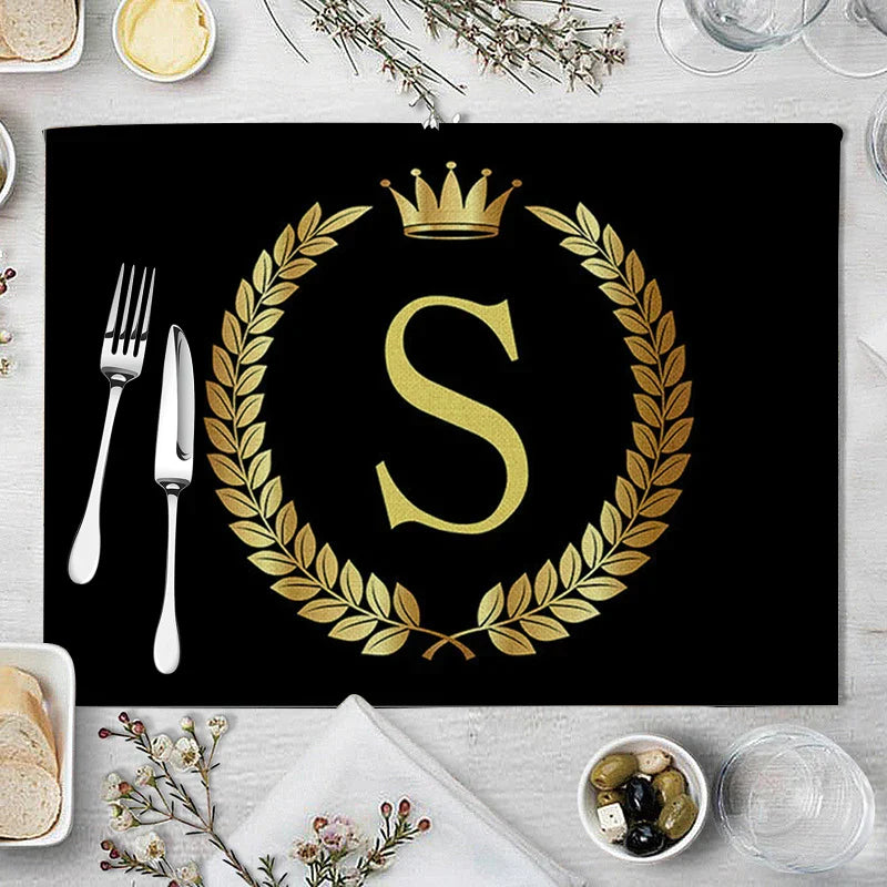 Decorbites™ Küchentischsets aus 4 Matten, 42*32 cm, Baumwoll-Leinen-Untersetzer für Esszimmer und Heimdekoration