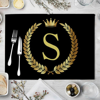 Decorbites™ Küchentischsets aus 4 Matten, 42*32 cm, Baumwoll-Leinen-Untersetzer für Esszimmer und Heimdekoration