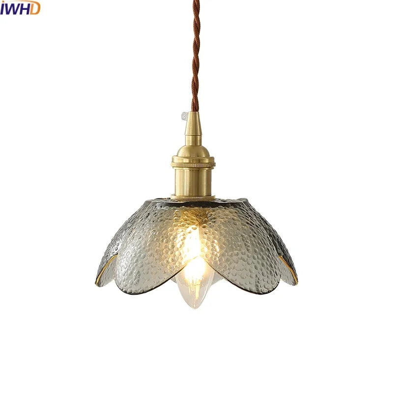 Decorbites™ Glas-Kupfer-LED-Hängeleuchte: Nordische Pendelleuchte, Wohnzimmer Schlafzimmer Couch-Tisch-Schalter