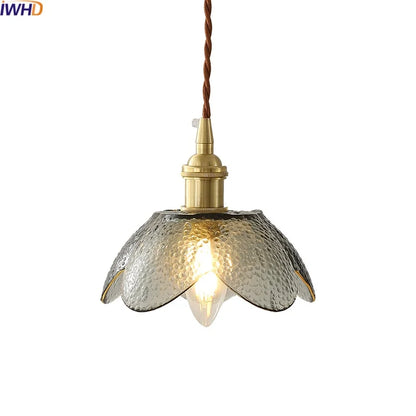 Decorbites™ Glas-Kupfer-LED-Hängeleuchte: Nordische Pendelleuchte, Wohnzimmer Schlafzimmer Couch-Tisch-Schalter
