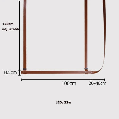 Decorbites™ Gürtel-LED-Hängeleuchte: Minimalistische Leder-Hängeleuchte für Esszimmer-Home-Dekor