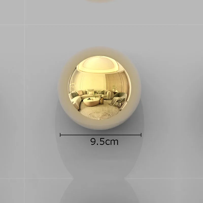 Decorbites™ Goldene Ball-Wanddekoration Ornamente Raumästhetik Wohnraum-Hintergrund-Display
