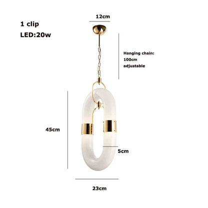 Decorbites™ Kristall-Goldkette-Hängelampe Deckenleuchte für die Hausdekoration