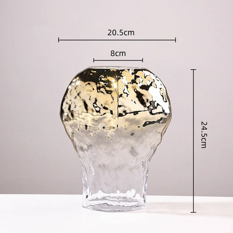 Decorbites™ Golden Geometrische Glasvase Hydroponik-Terrarium Heimdekoration-Zubehör