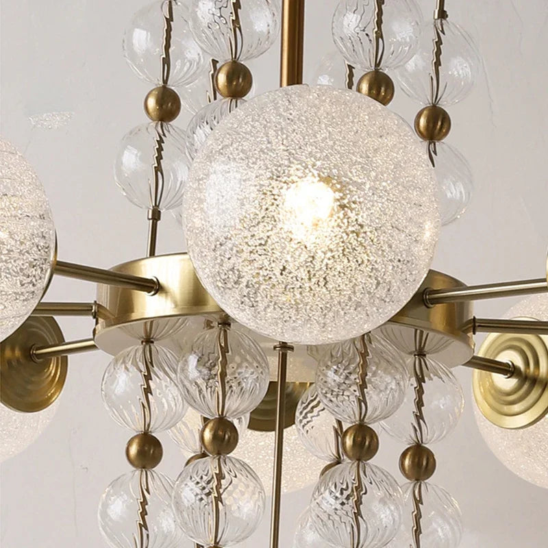 Decorbites™ Glas-Kugelleuchte LED-Hängeleuchte: Moderner Kronleuchter für Wohnzimmer Kücheninsel