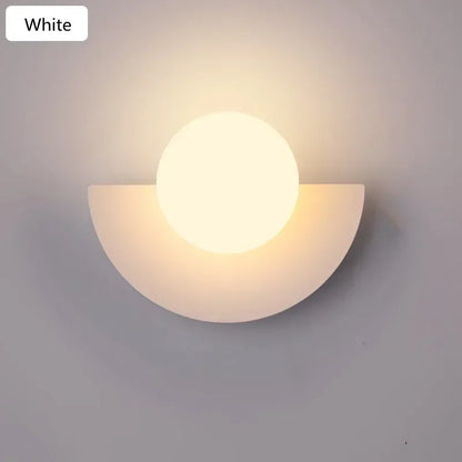 DecorBites™ Glass Ball LED Wall Lamp for Bedroom, Living Room, Study - Simple & Elegant