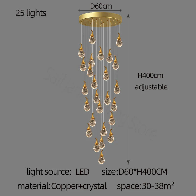 Crystal Gourd Chandelier