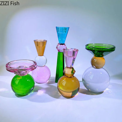 Decorbites™ Kristall-Leuchter: Romantische Kerzenhalter & Wachs-Schmelzer für moderne Heimdekoration
