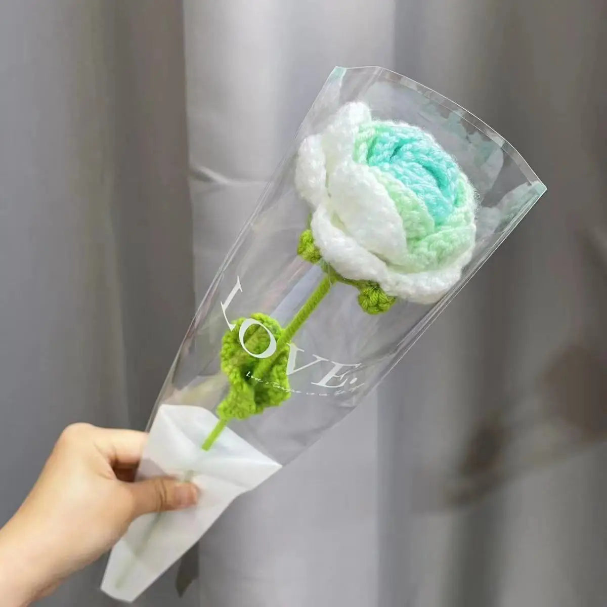 Decorbites™ Strauß aus gehäkelten Rosen DIY Häkelanleitung Hochzeitsgeschenk Muttertag-Geschenk